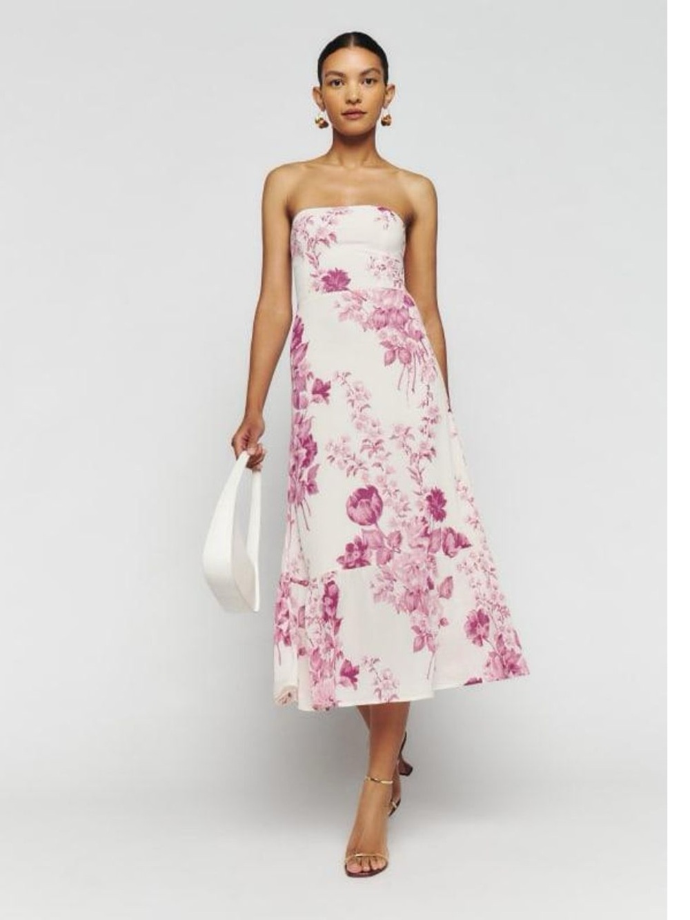 REFORMATION Arta Strapless Maxi Dress